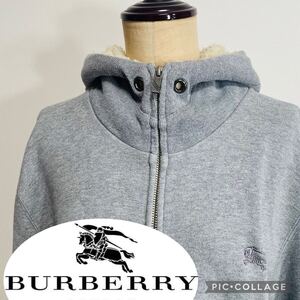 バーバリー パーカー◎ダブルジップ 起毛 ノバチェック BURBERRY プルオーバーパーカー スウェット