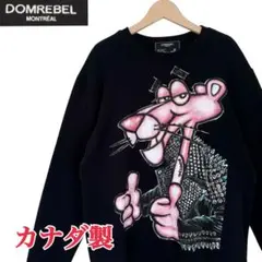 サイズM★DOMREBEL★カナダ製ピンクパンサー スウェット T2728