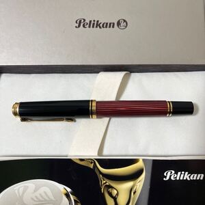 PELIKAN ペリカン 万年筆 スーべレーン M600 赤縞 F