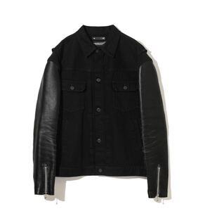 定価以下！　UNDERCOVER×MINEDENIM Leather Sleeve Denim Jacket デニムジャケット　袖レザー　サイズ2 新品　アンダーカバー