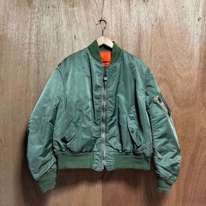 希少【alpha industries アルファ インダストリーズ【商品名】vintage USA製 ma-1 フライトジャケット/ミリタリー ジャケット ブルゾン