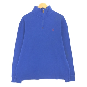 古着 ラルフローレン Ralph Lauren POLO RALPH LAUREN ハーフジップスウェットシャツ トレーナー メンズL相当 /eaa437203