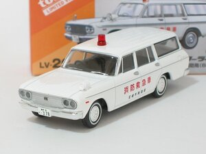 トヨペット マスターライン 消防救急車（尼崎市消防局）66年式 LV-207a【トミーテック社1/64ミニカー】【トミカの時】