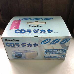 matestar CD ラジカセ ラジオ カセット レコーダー　AM FM CDR-A1 ブルー　y2k レトロ　インテリア　中古　通電確認済み　W-0606-15