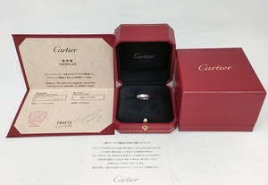 新品仕上げ品 カルティエ ラブリング K18WG 11.5号 750 52 指輪 Cartier ビスモチーフ