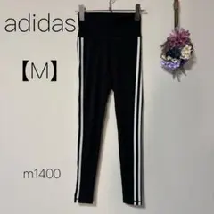 adidas【M】サイドライン レギンス スパッツ トレーニングパンツ ブラック