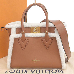 【本物保証】 箱・布袋付 新品同様 ルイヴィトン LOUIS VUITTON オンマイサイドPM ファー 2WAY バッグ M58918