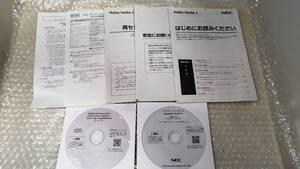 SA1 取説付 NEC Windows10 2枚組 Ｍ****/E-4 Ｍ****/B-4 アプリケーションディスク PowerDVD