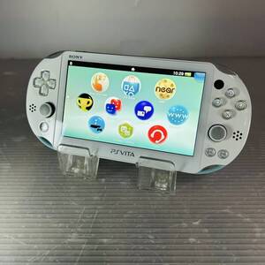 1円スタート～ PlayStation Vita PCH-2000 Wi-Fiモデル ライトブルー/ホワイト PSVITA 簡易動作確認済 