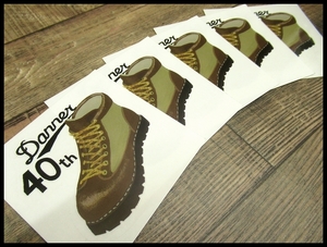 送料無料 G③ Danner ダナー 40th 40周年 Danner Light ダナーライト プリント ステッカー シール 全5枚 セット ①