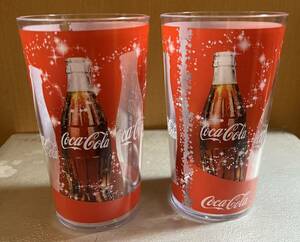 レア 昭和レトロ 当時物 Coca-Cola コカコーラ プラコップ 2つセット アメリカン雑貨 未使用長期保管品