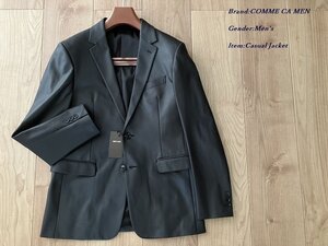 新品 COMME CA MEN コムサメン シングル2B ストレッチセットアップ ジャケット 05ブラック Mサイズ 15JE03 定価47,300円