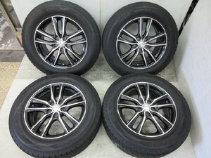 スタッドレス ダンロップ Lofida XJ5 17インチｘ7J ET:+48 PCD:114.3 5H ダンロップ ウィンターマックスSJ8 225/65R17 20年 エクストレイル