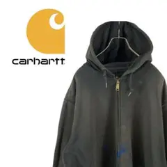 11M568◯ Carhartt フェード ペンキ パーカー アウター 2XL