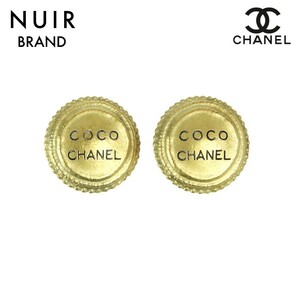 シャネル CHANEL イヤリング ロゴ ラウンド ゴールド