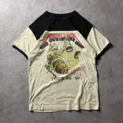 【入手困難】復刻 METALLICA 88-89 ツアー リンガーTシャツ 希少