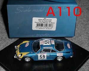 841 1/43 アルピーヌ ルノー A110 28号 ツールド コルス 1976 ALPINE RENAULT