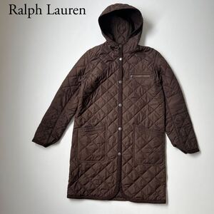 Ralph Lauren ラルフローレン　ロングコート　キルティングコート　キルティングジャケット　フード　アウター　ブルゾン　レディース