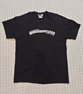 希少 『FINESSE』×『more about less』 90sコラボTシャツ モアアバウトレス フィネス 藤原ヒロシ 裏原 Size L ブラック