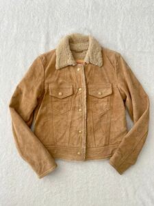 LEVI`S MADE&CRAFTED size1 イタリア製ムートンレザージャケット サード ジージャン リーバイス メイド＆クラフテッド 羊革 (P)