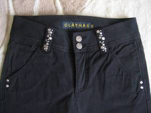 超美品！！ 訳アリ ＊ CLATHAS　＊　黒　＊　デニム？　＊　size36　＊　クレイサス　＊