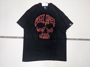 7．未使用品 WEST COAST CHOPPERS イタリア製 タグ付き プリント 半袖 Tシャツ バイカー Y2K ウエストコーストチョッパーズ メンズXLx506