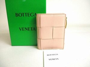 【未使用保管品】 ボッテガヴェネタ BOTTEGA VENETA カセット レザー 二つ折り ファスナーウォレット 財布 メンズ レディース