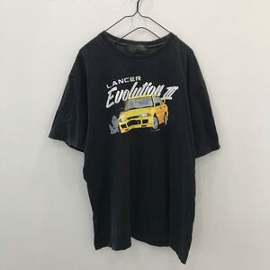 EI688 半袖Tシャツ 三菱 ランサー 黒 メンズ XL ラリー