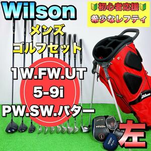 【希少なレフティ】Wilson ウィルソン　メンズゴルフクラブセット　左利き　R