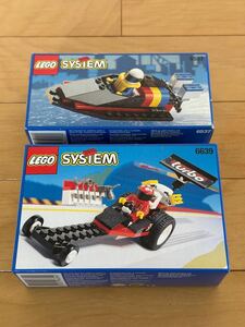 LEGO 6639 Raven Racer + 6537 Hydro Racer レゴ 6639 ドラッグスターターボ + 6537 ジェットボート 【未開封新品】