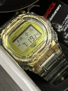 CASIO！即決！ラスト1本！国内正規品　Gショック35週年記念モデル　新品　未使用品　完品　DW-5735E-7JRスティング　スケルトンモデル