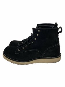 RED WING◆ブーツ/US8.5/BLK/2900/ラインマン