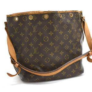 1円 ◆定価15万 LOUIS VUITTON ルイヴィトン ショルダーバッグ プチノエ M42226 モノグラム ブラウン◆E.Csom.zE-10