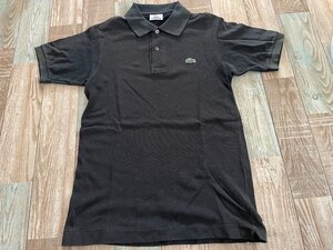 良品Made in Japan 美品◆LACOSTE ラコステポロシャツ★鹿の子生地半袖ファブリカ日本製