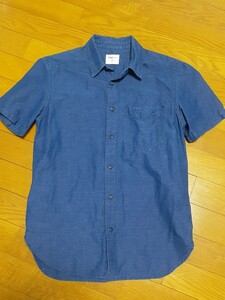 MENS GAP1969 デニム地みたいな半袖シャツ　XXSサイズ　美品