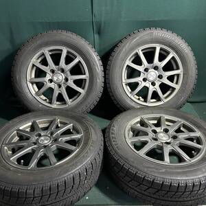 格安★　美品バリ山★ PCD112 195/65R15 VRX ブリヂストン スタッドレス 6J ＋47 アウディ A4 A6 VW ゴルフ ヴァリアント トゥーラン