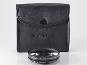 [良品]OLYMPUS (オリンパス) MACRO コンバージョンレンズ F=40cm 49→55リング 純正ケース付 (53233)