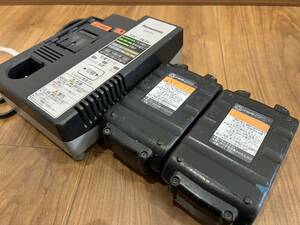 パナソニック 充電器 EZ0L80 バッテリーEZ9L41 14.4V 3.3Ah 3.1Ah 急速充電器 中古品 バッテリー2個セット