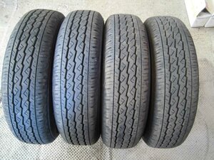 145/80R12 80/78N LT BRIDGESTON K370 製造2023年 8.5~9部山程度【4本セット】【個人宅名発送不可】