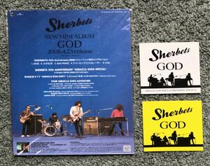 “SHERBETS GOD 店頭ポップ ステッカー” 浅井健一＆THE INTERCHANGE KILLS AJICO UA JUDE CELT＆COBRA RUDE GALLERY GAVIAL The Birthday