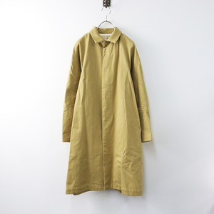 スズキタカユキ suzuki takayuki stand-fall-collar coat スタンドカラーコート 0/ベージュ コットン ロング fallen leaf【2400014234282】