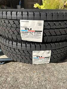 ブリヂストン ブリザック VL1　165/80R14 91/90N (6P) 2本、新品