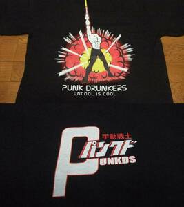 送料無料 未使用 パンクドランカーズ punkdrunkers パンクド戦士 特撮 Tシャツ XXL 黒