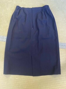 戸0729 スカート おしゃれOL制服 膝丈スカート バーバリー サイズ15 古着