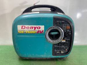 福岡発☆1000円スタート売切り!!インバーター発電機 GE-1600SS-Ⅳ DENYO/デンヨー ガソリン 1.6kva 防音 50/60Hz 災害 レジャー 九州 中古