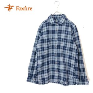 1O2689-F-N◆ foxfire フォックスファイア ウォームチェックシャツ チェック 柄 トップス 長袖 ◆ sizeM ポリ コットン レディース 古着