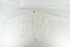 COMME des GARCONS SHIRT コムデギャルソン 100％コットン 長袖 シャツ サイズM メンズ ホワイト 3985-AM