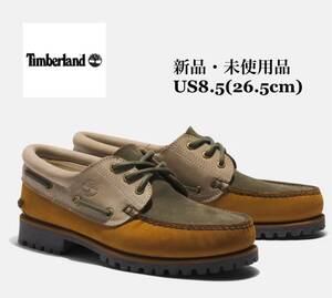 Timberland 3EYE CLASSIC LUG WHEAT NUBUCK W GREEN a5p5m ティンバーランド スリーアイ ヌバック ウィート グリーン ボートシューズ US8.5