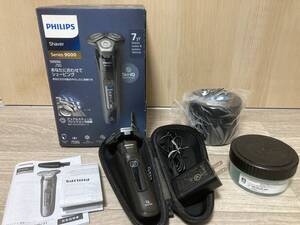 一部未使用 送料無料 Philips フィリップス 9000シリーズ 72枚刃 洗浄機付き S9696/50 電気シェーバー 電動 回転式 お風呂剃り 丸洗い