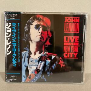 【未開封】ジョン・レノン ライヴ・イン・ニューヨーク・シティ 新品 CD CP32-5126 帯付 勢表記無 旧規格